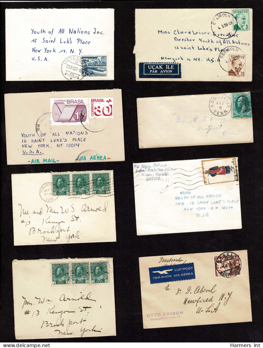 Lot # 908 Collections: Worldwide Covers: Miniature covers 19th & 20th Century, 105 items