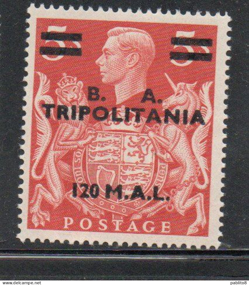 TRIPOLITANIA BA 1950 B.A. 120m Su 5sh MNH - Tripolitania