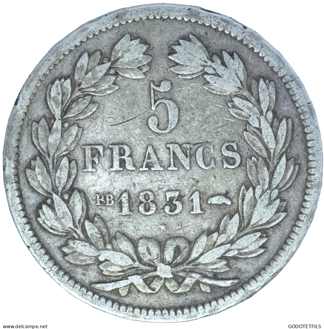 Louis-Philippe-5 Francs 1831 Strasbourg - 5 Francs