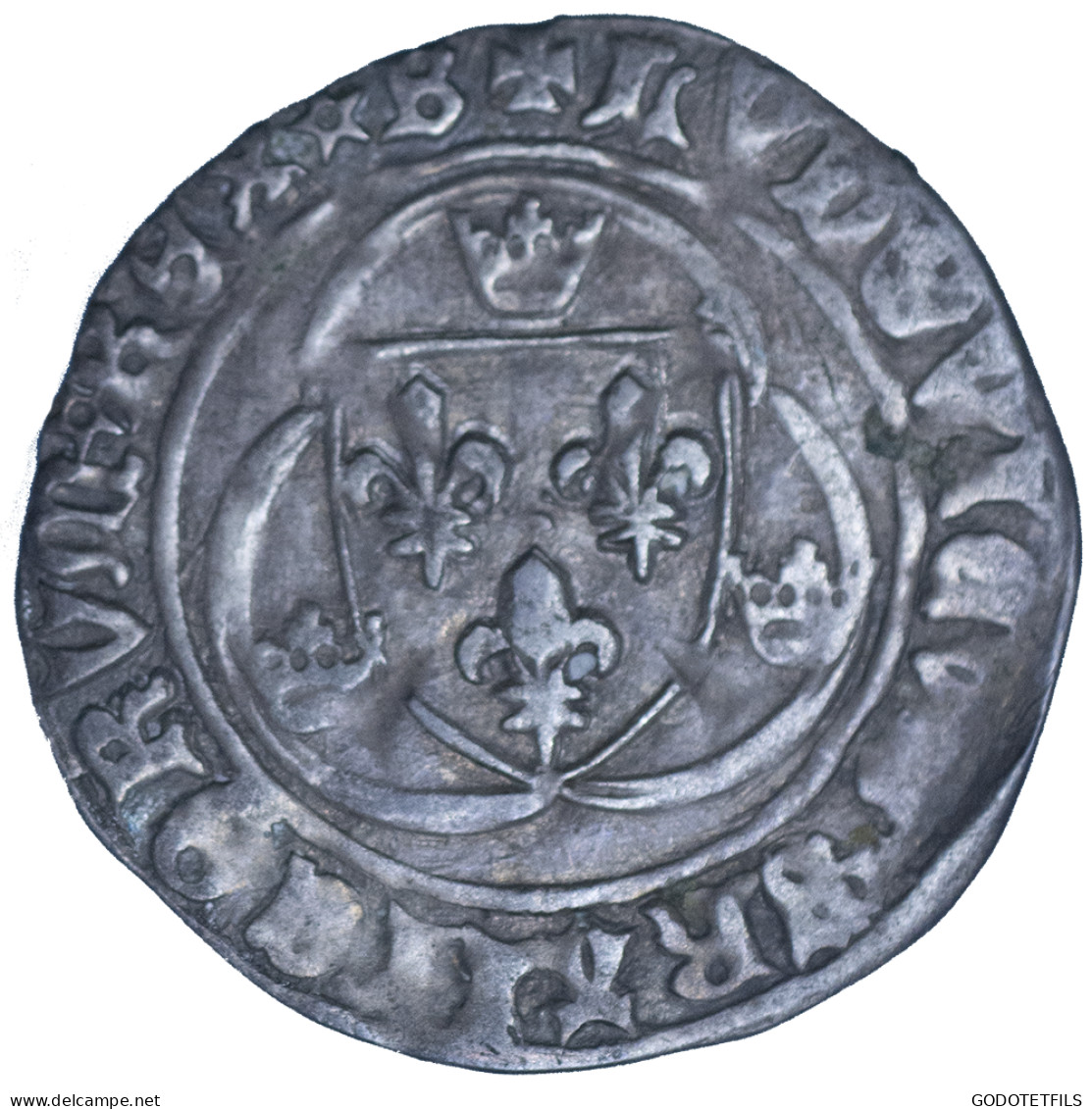 Louis XI-Blanc à La Couronne - 1461-1483 Louis XI Le Prudent