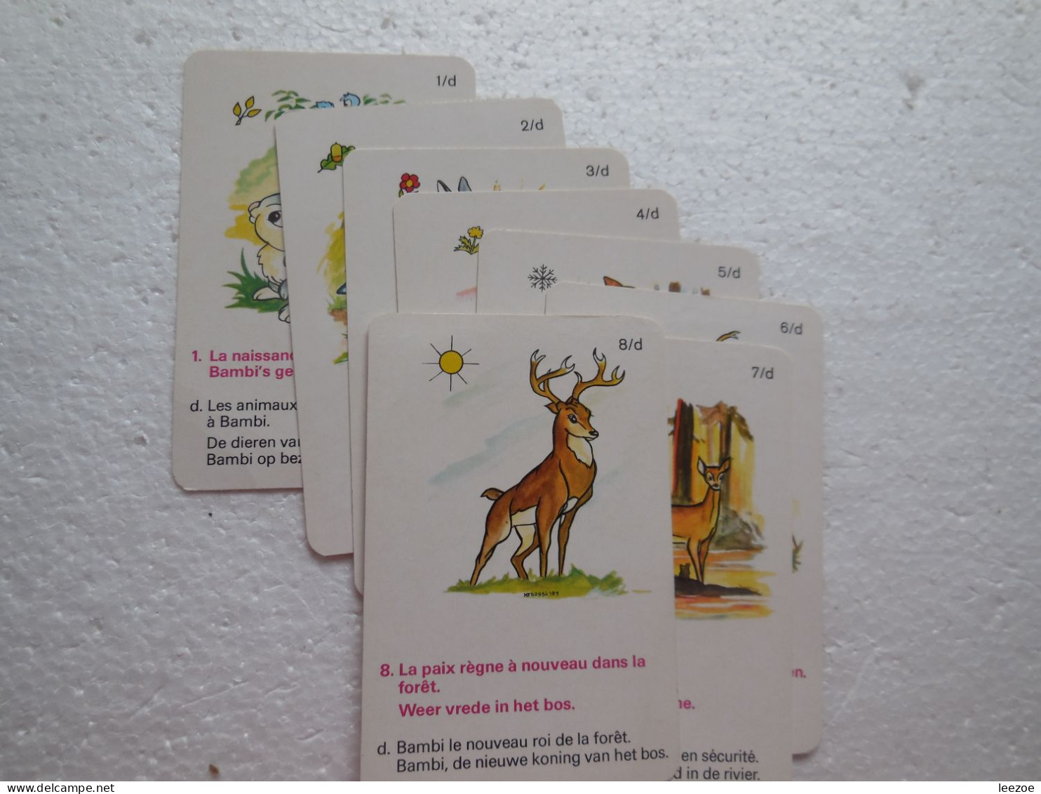 JEU DE CARTE BAMBI.DISNEY.COMPLET.....COLONNE 3