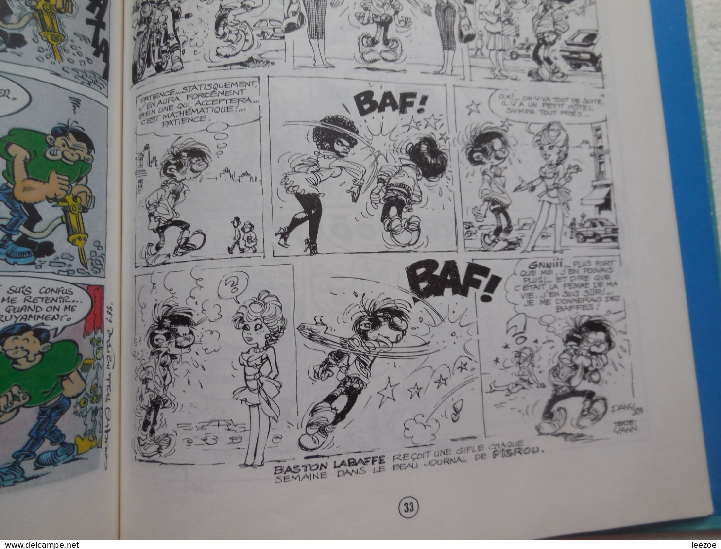 BD BASTON LA BALLADE DES BAFFES de Édika et Edmond Baudoin, réalisé par les amis de Franquin 1983..REF0.2.5/N5