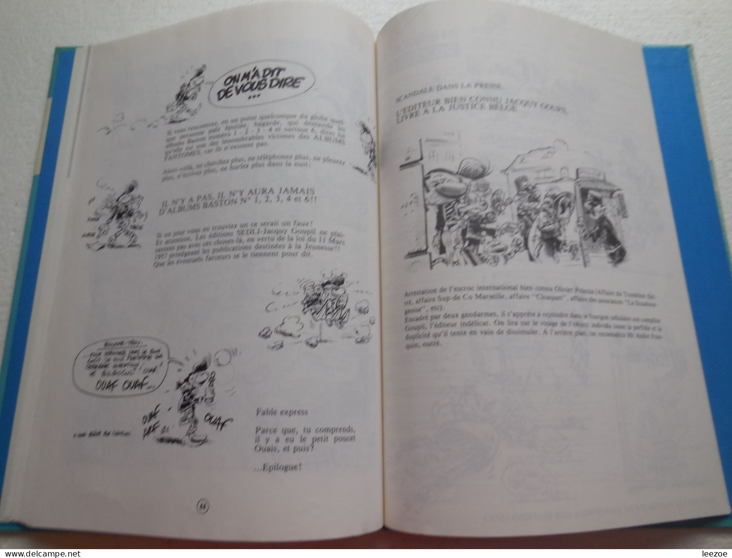 BD BASTON LA BALLADE DES BAFFES de Édika et Edmond Baudoin, réalisé par les amis de Franquin 1983..REF0.2.5/N5