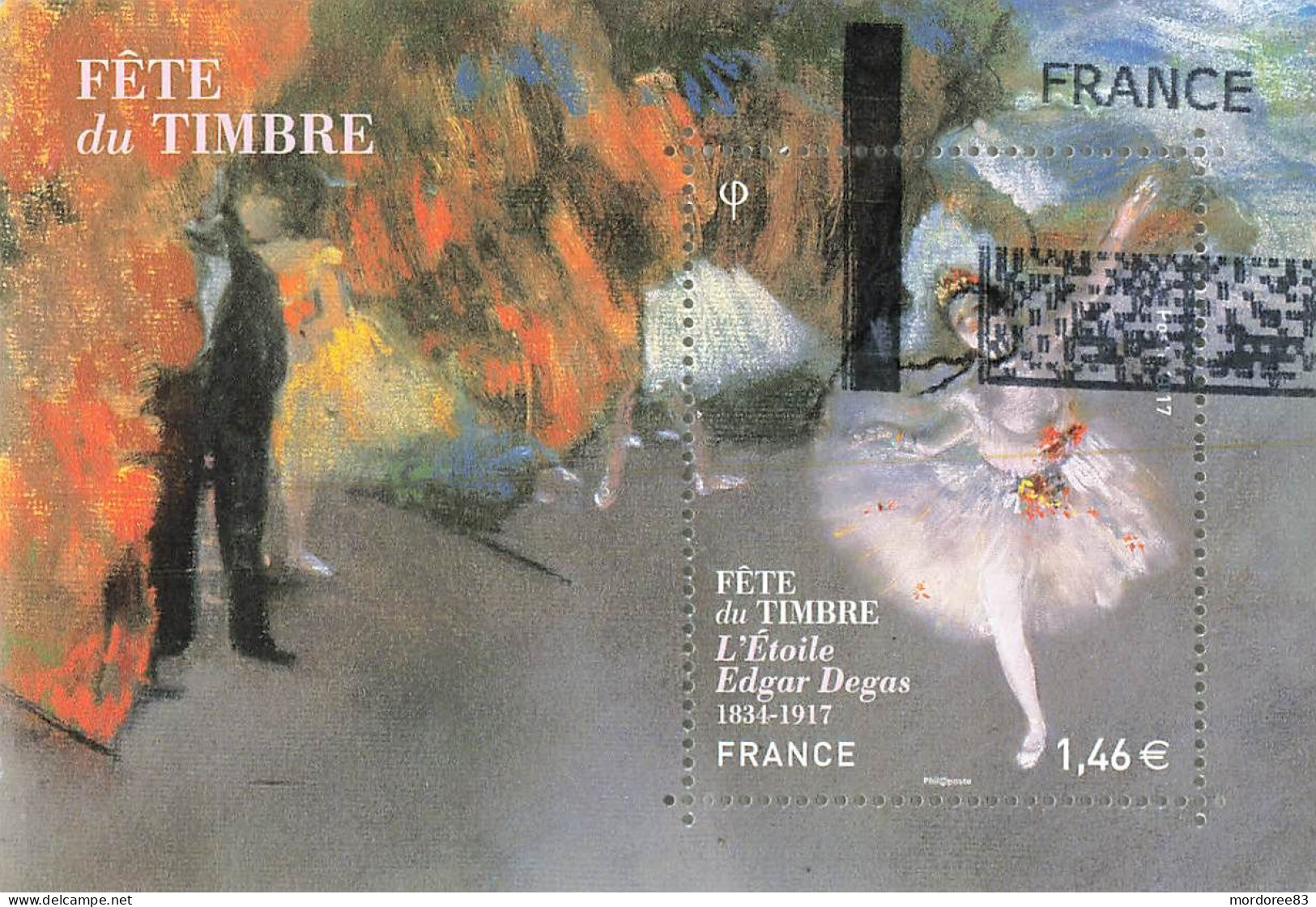 FRANCE 2017 FETE DU TIMBRE EDGAR DEGAS L ETOILE OBLITERE  - F 5131 - Oblitérés