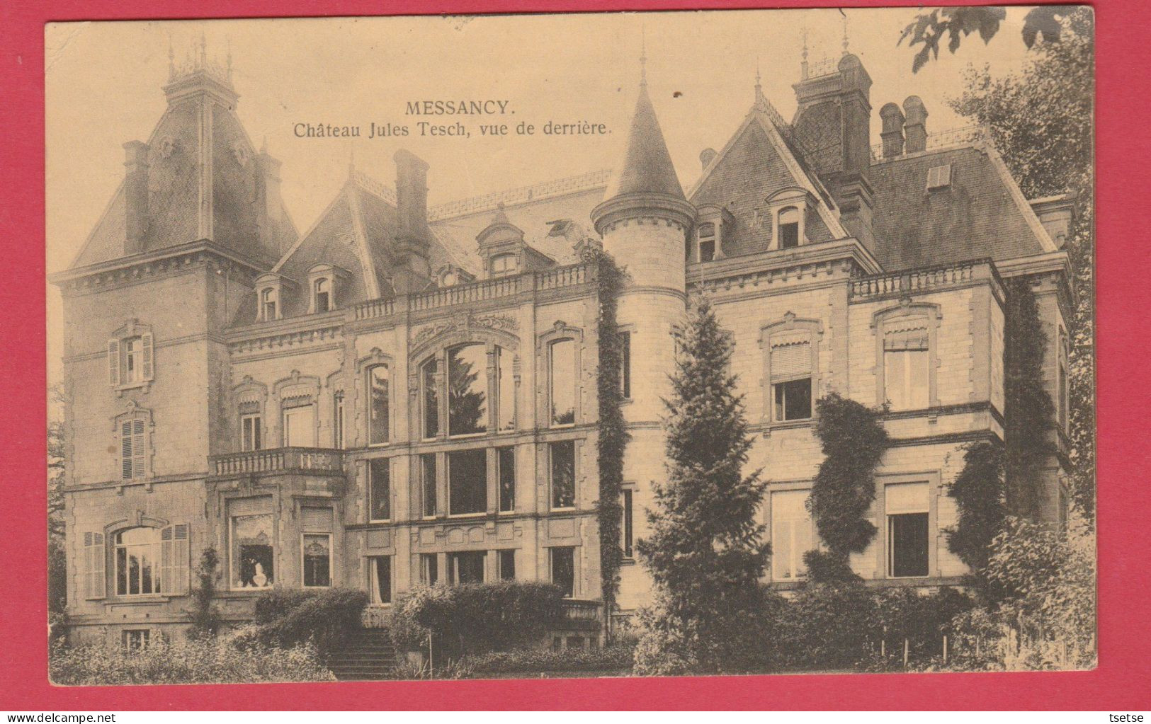 Messancy - Château Jules Tesch , Vue De Derrière  - 1921( Voir Verso ) - Messancy