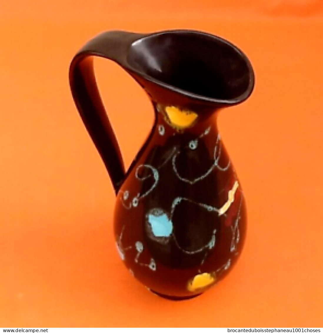 Années 1960-1970  Vase / Broc  Céramique Le Poët-Laval (Drôme) Brigitte France - Pöt Laval (FRA)