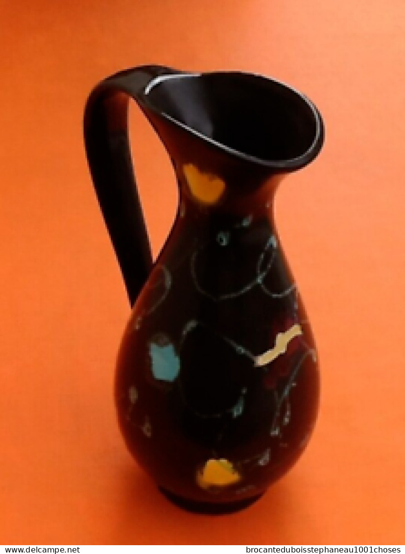 Années 1960-1970  Vase / Broc  Céramique Le Poët-Laval (Drôme) Brigitte France - Pöt Laval (FRA)