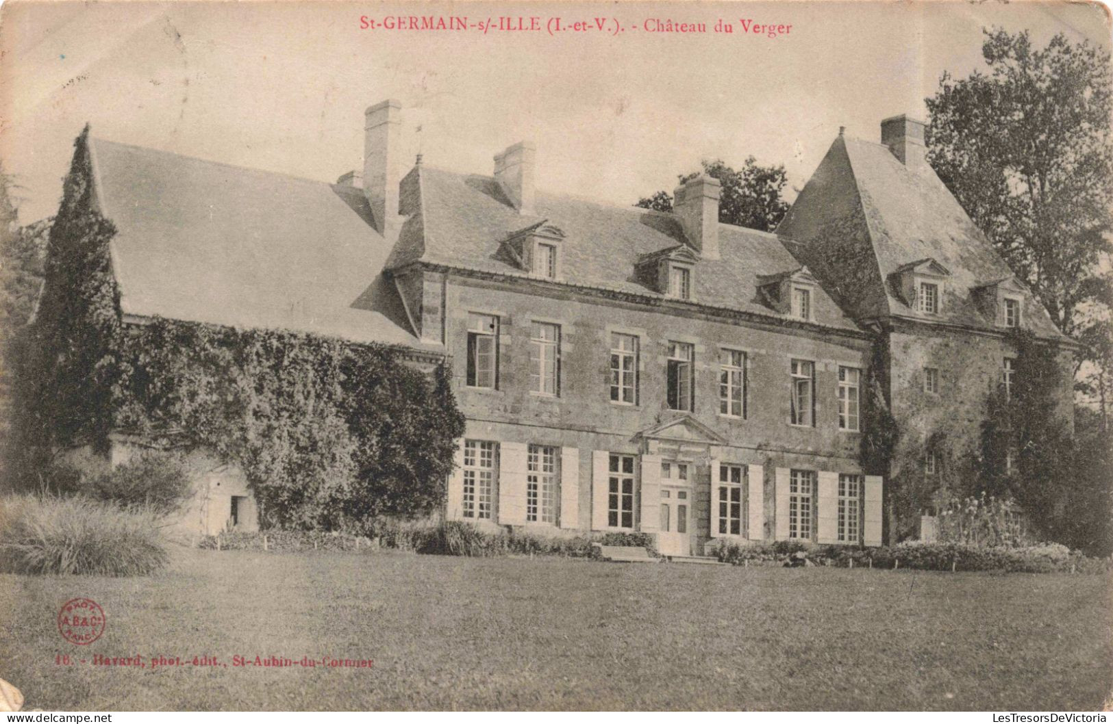 FRANCE - Saint Germain Sur Ille - Château Du Verger - Carte Postale Ancienne - Saint-Germain-sur-Ille