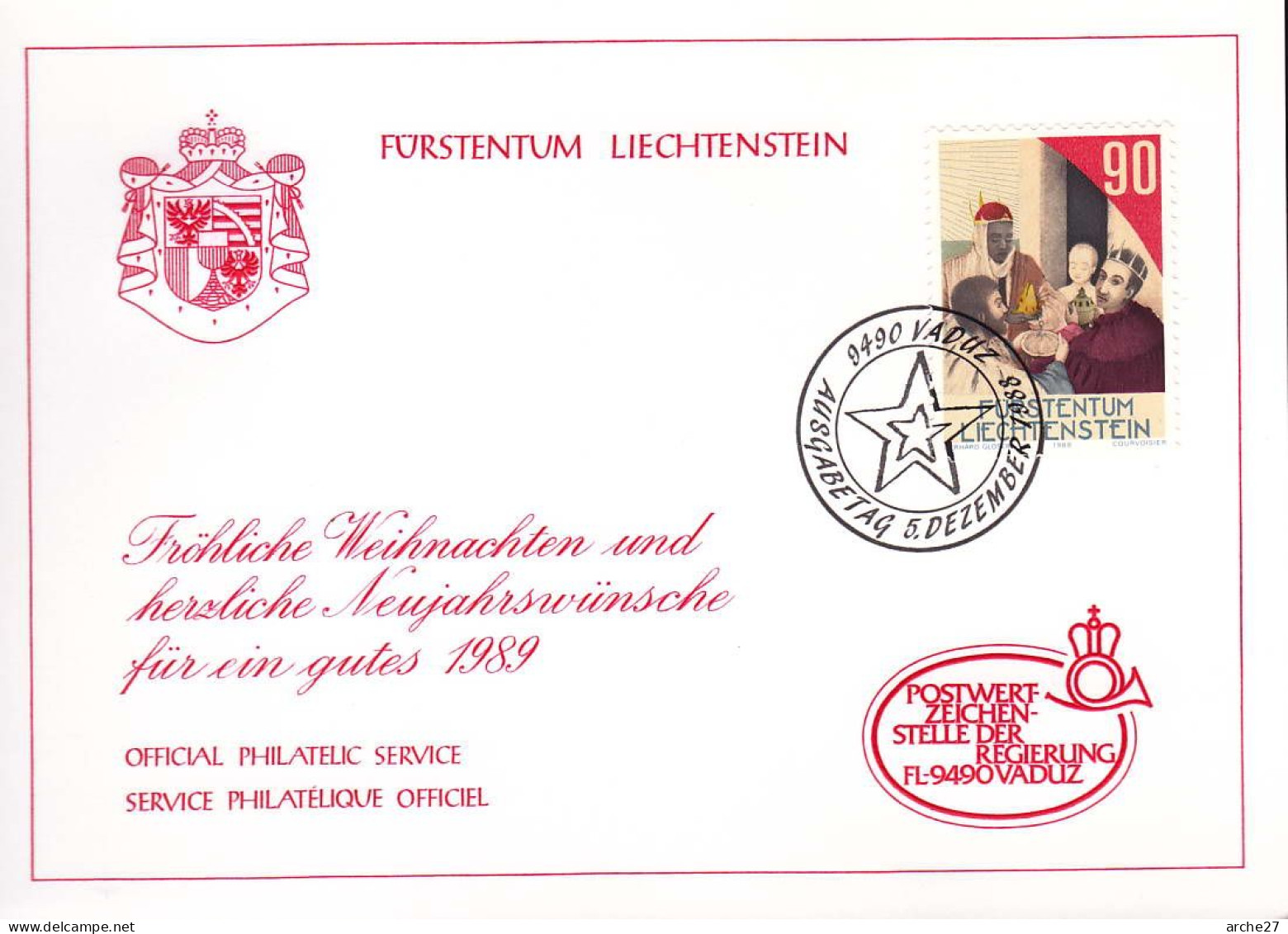 CPM - Service Philatelique Officiel - 1991 - Storia Postale