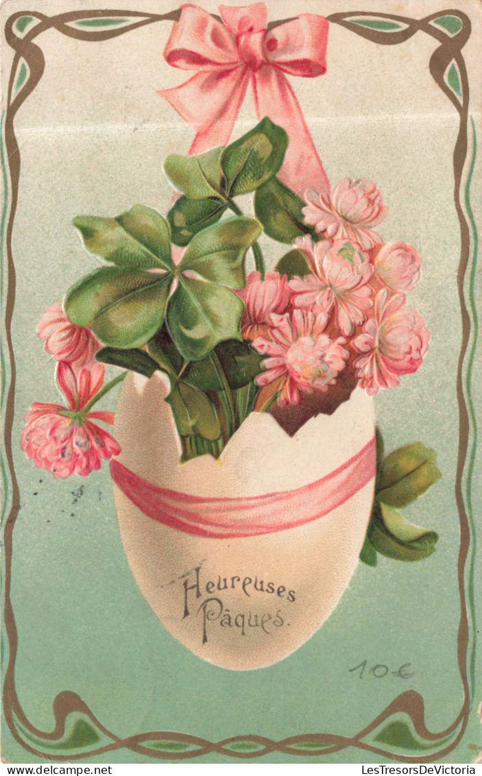 FÊTES - VŒUX  - Pâques - Heureuses Pâques - Colorisé - Carte Postale Ancienne - Pâques