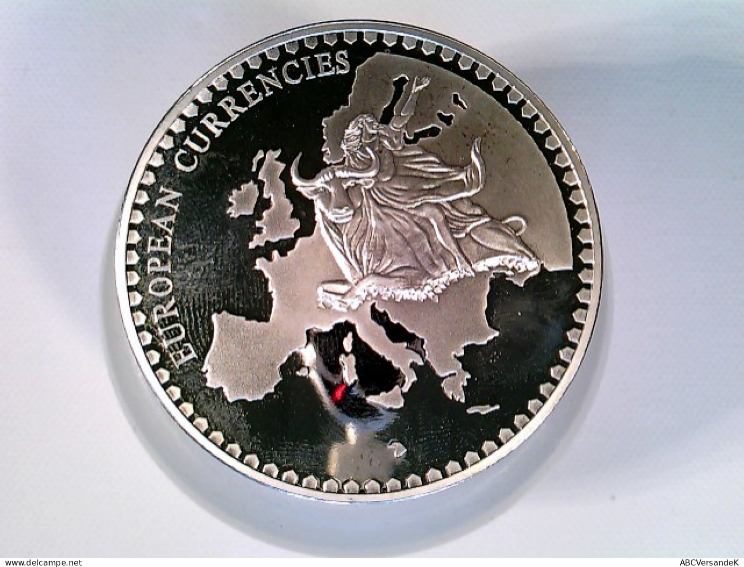 Münze/Medaille, Inlay Prägung Lettland, Sammlermünze 1994, Cu Versilbert Mit Vergoldetem Inlay - Numismatique