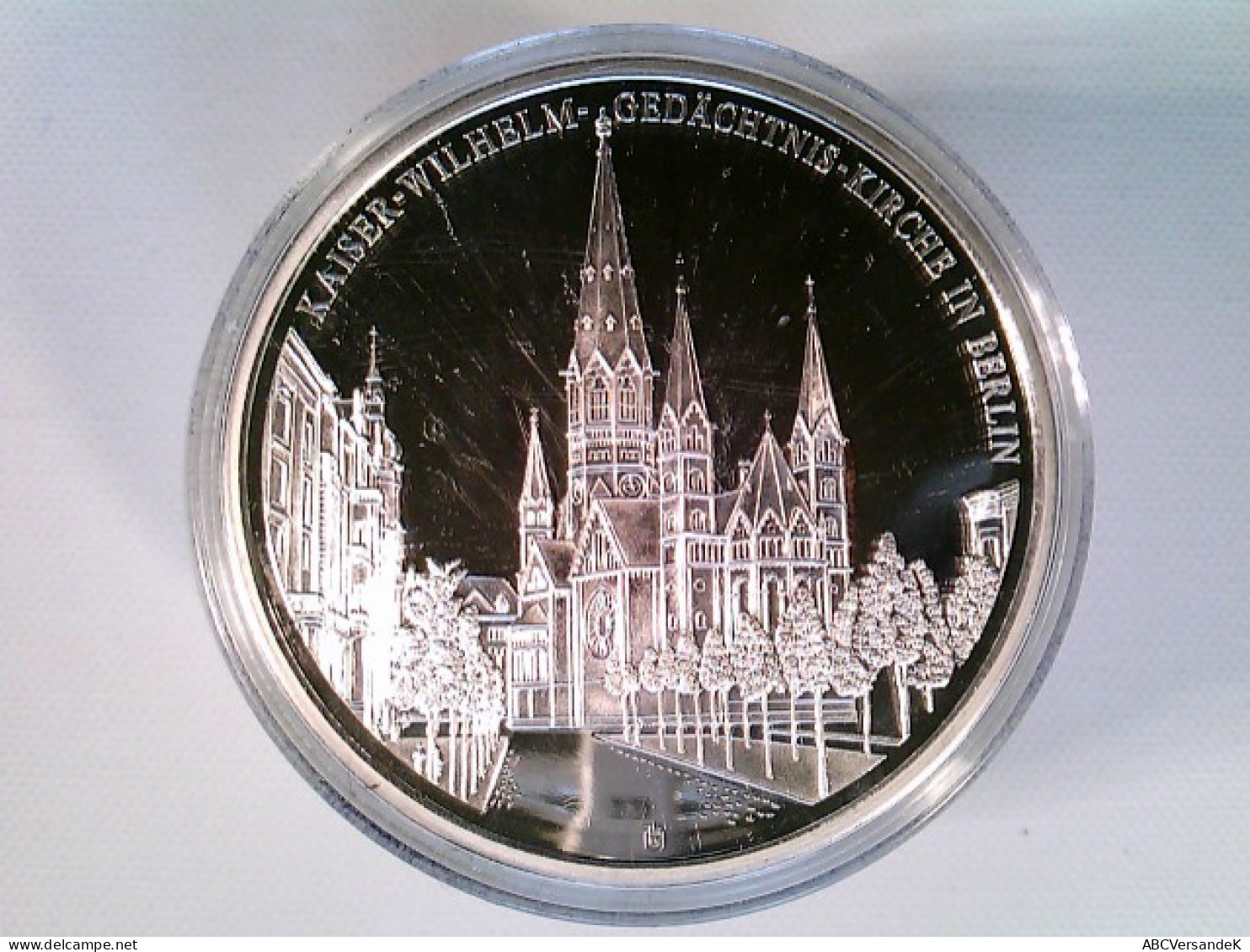 Münze/Medaille, Gedächtniskirche - 1 Mark, Inlay Prägung, Sammlermünze 2001, Cu Versilbert Mit Inlay - Numismática