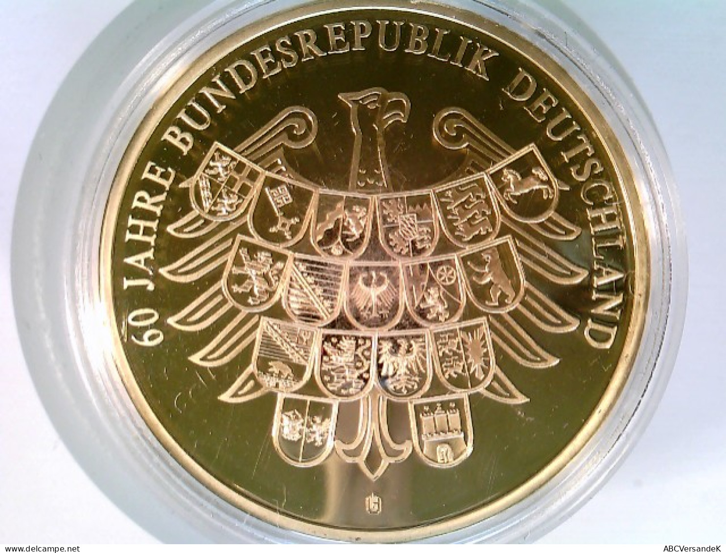 Münze/Medaille, A. Merkel 1. Dt. Bundeskanzlerin, Sammlermünze 2009, Cu Vergoldet - Numismatics