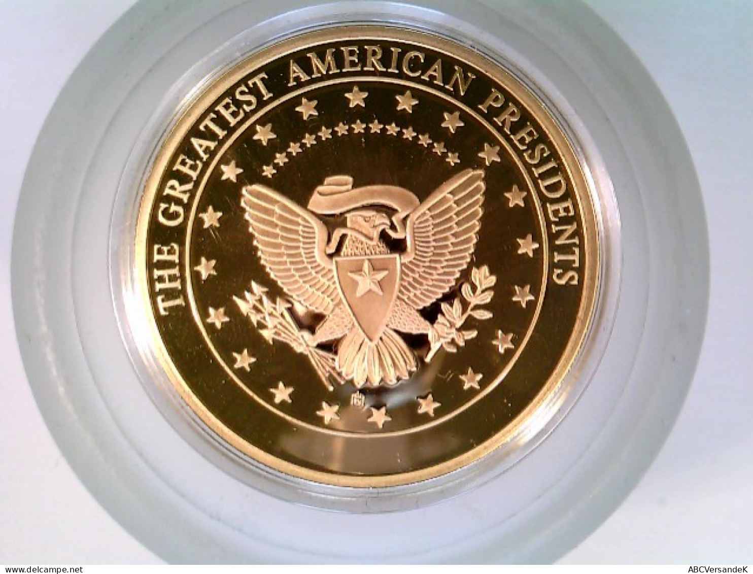 Münze/Medaille, The Greatest US Presidents, John F. Kennedy, Sammlermünze 2009, Cu Vergoldet - Numismatik