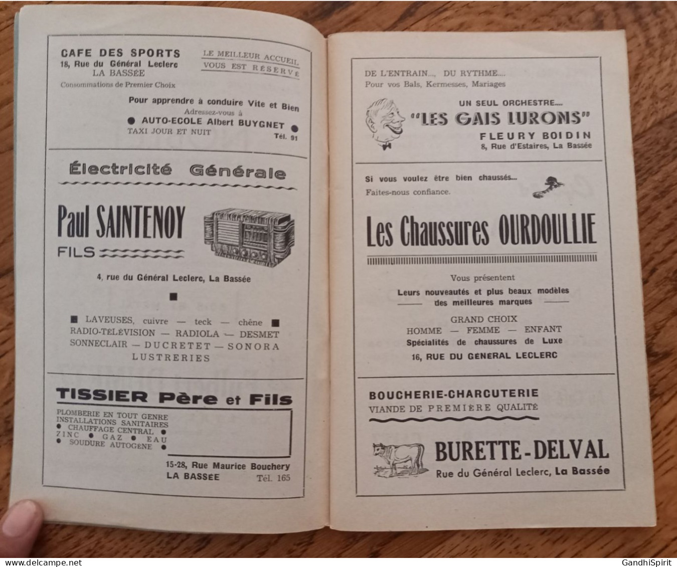 La Bassée - Grand Festival International De Musique 1952 Programme, Brochure Souvenir Pubs Cycles, Bières, Citroen... - Programmes