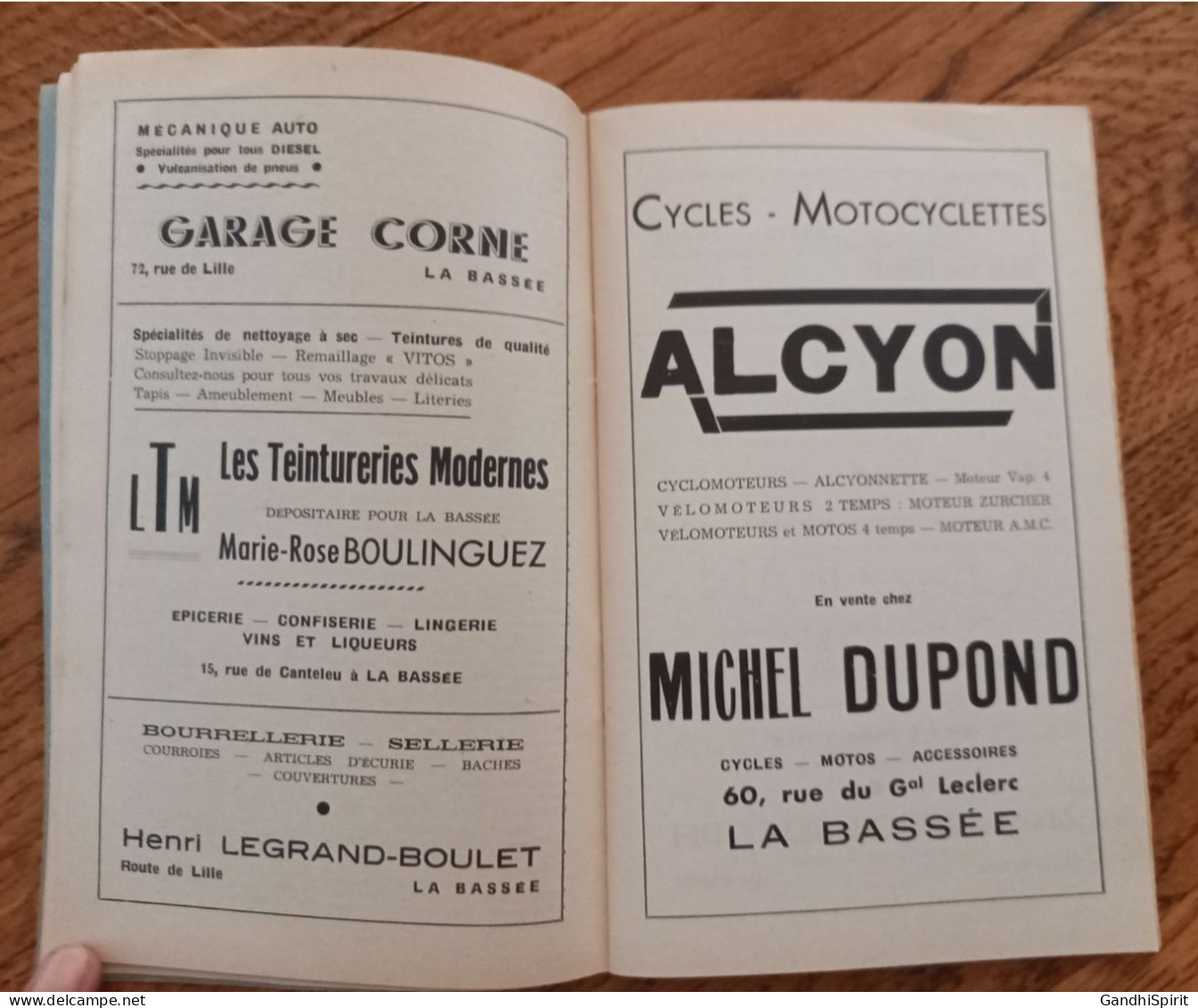 La Bassée - Grand Festival International de Musique 1952 Programme, Brochure Souvenir Pubs Cycles, Bières, Citroen...