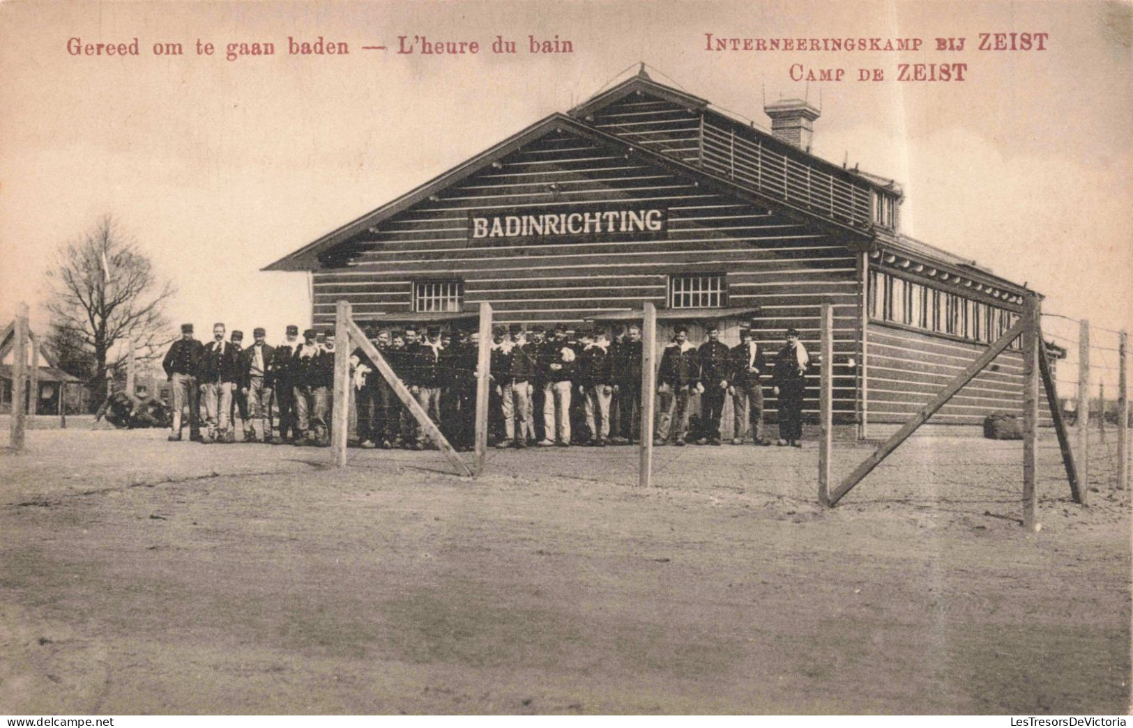 MILITARIA - Régiments - Camp De Zeist  - L'heure Du Bain - Carte Postale Ancienne - Régiments