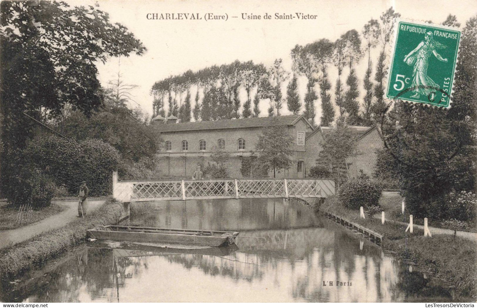FRANCE - Charleval - Eure - Usine De Saint-Victor - Carte Postale Ancienne - Les Andelys