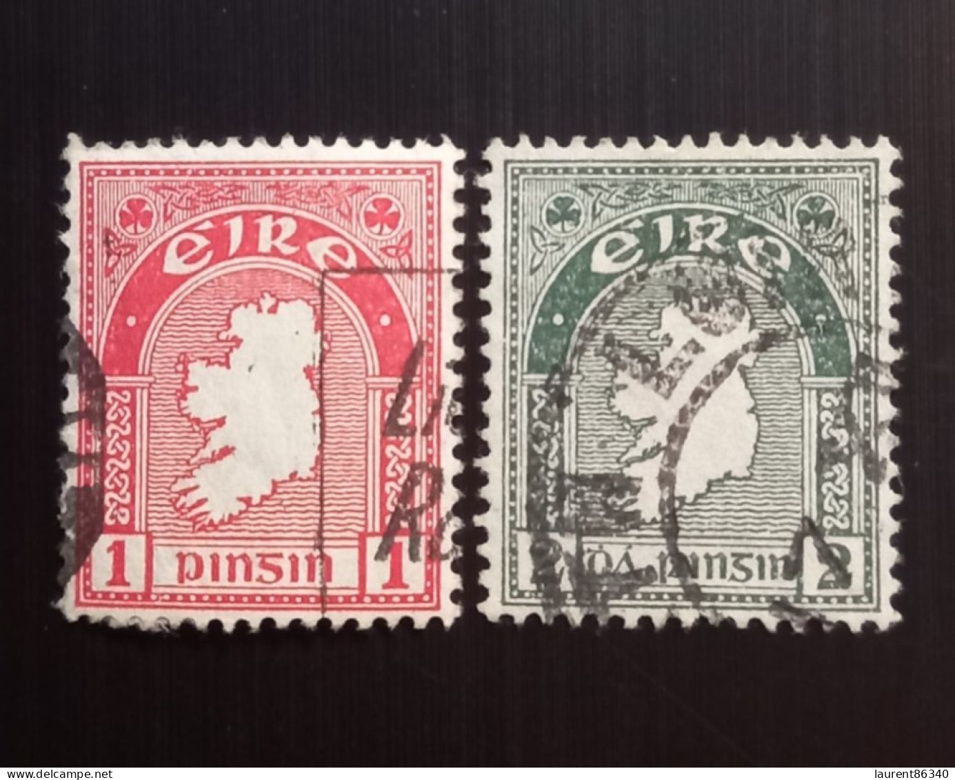 Irlande 1922 -1923 Carte New Daily Stamp -1P & 2P Used - Used Stamps