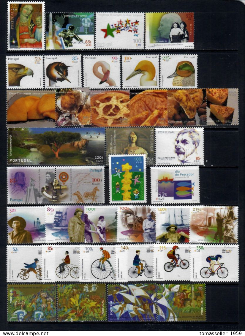 Portugal-2000- Year Set. 18 Issues-(stamps,s/s,booklets)-MNH** - Années Complètes