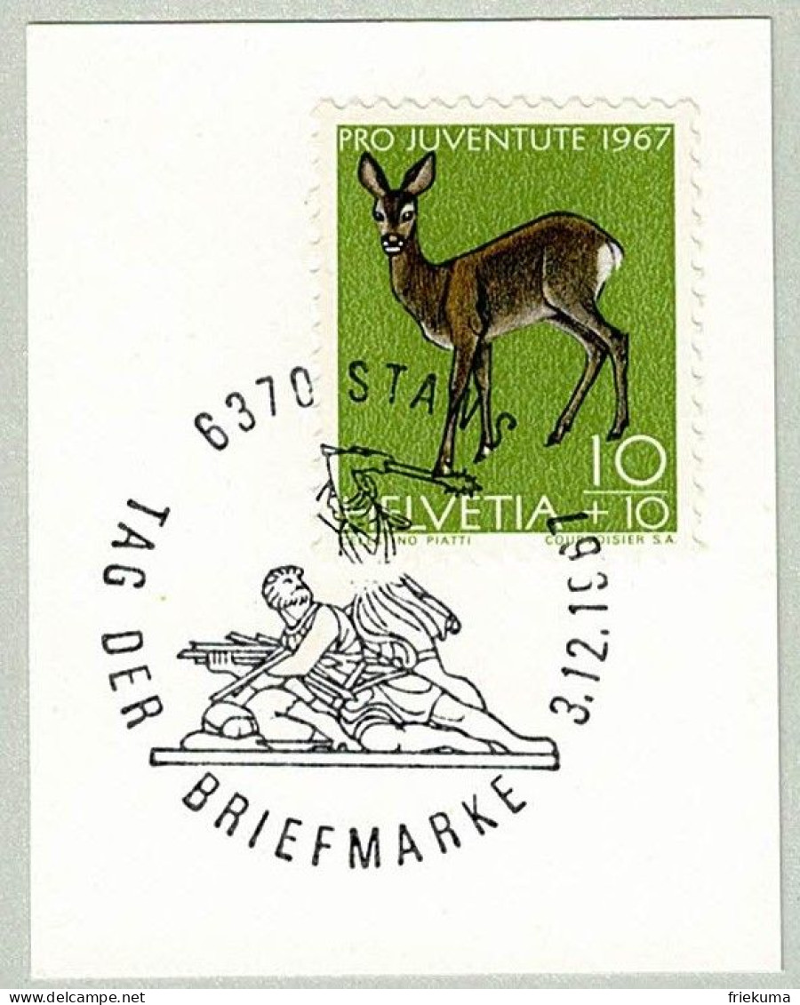 Schweiz / Helvetia 1967, Sonderstempel Tag Der Briefmarke Stans, Winkelried - Autres & Non Classés