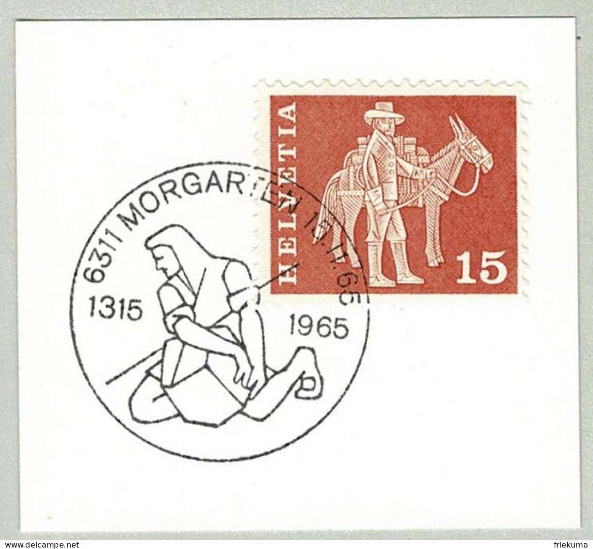 Schweiz / Helvetia 1965, Sonderstempel Morgarten, Schlacht / Bataille / Battle - Autres & Non Classés