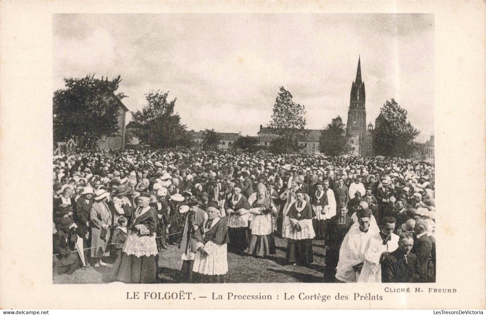 FRANCE - Le Folgoët - La Procession - Le Cortège Des Prélats - Animé - Carte Postale Ancienne - Le Folgoët