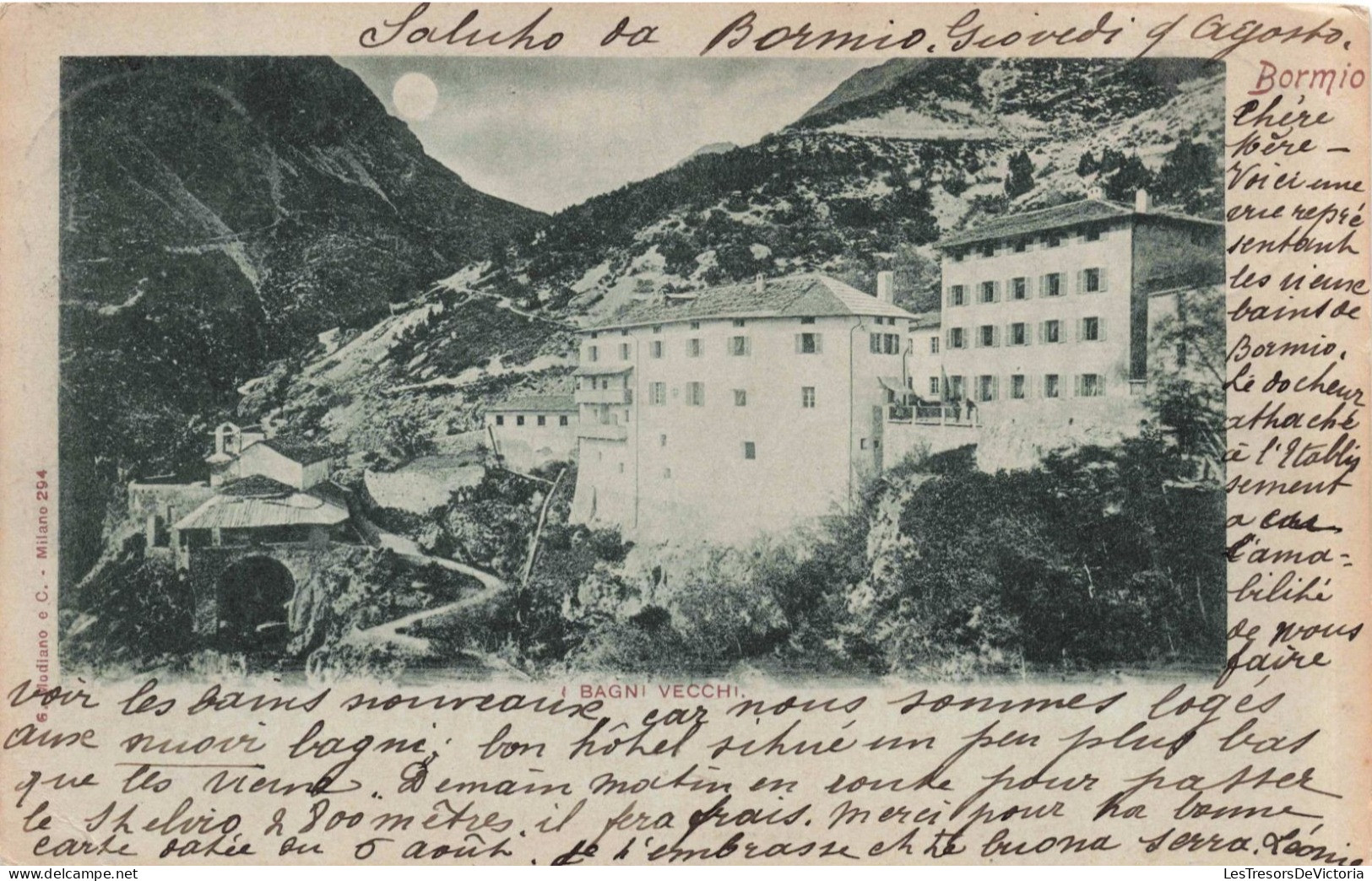 ITALIE - Bormio - Bagni Vecchi -  Carte Postale Ancienne - Sondrio