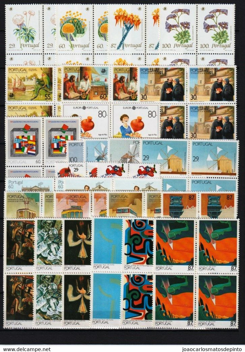 PORTUGAL 1989- MNH - ANO COMPLETO EM QUADRAS (PTS10945)** - Annate Complete