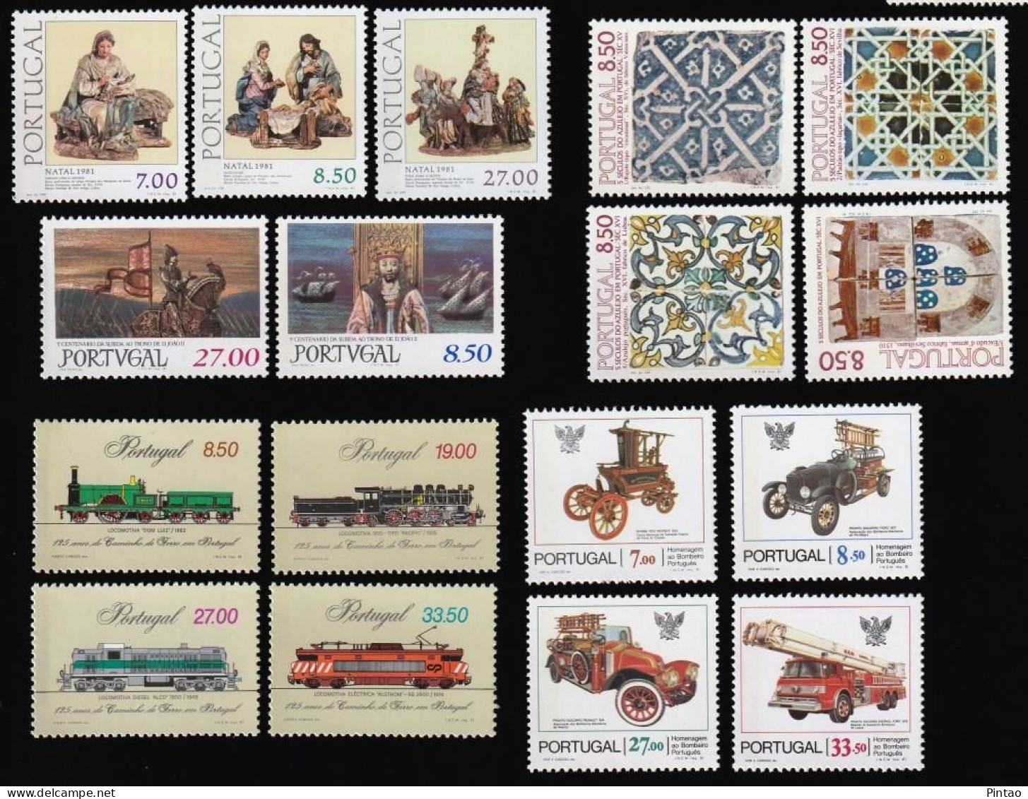 PTS13862- PORTUGAL CONTINENTAL 1981 ANO COMPLETO- MNH - Années Complètes