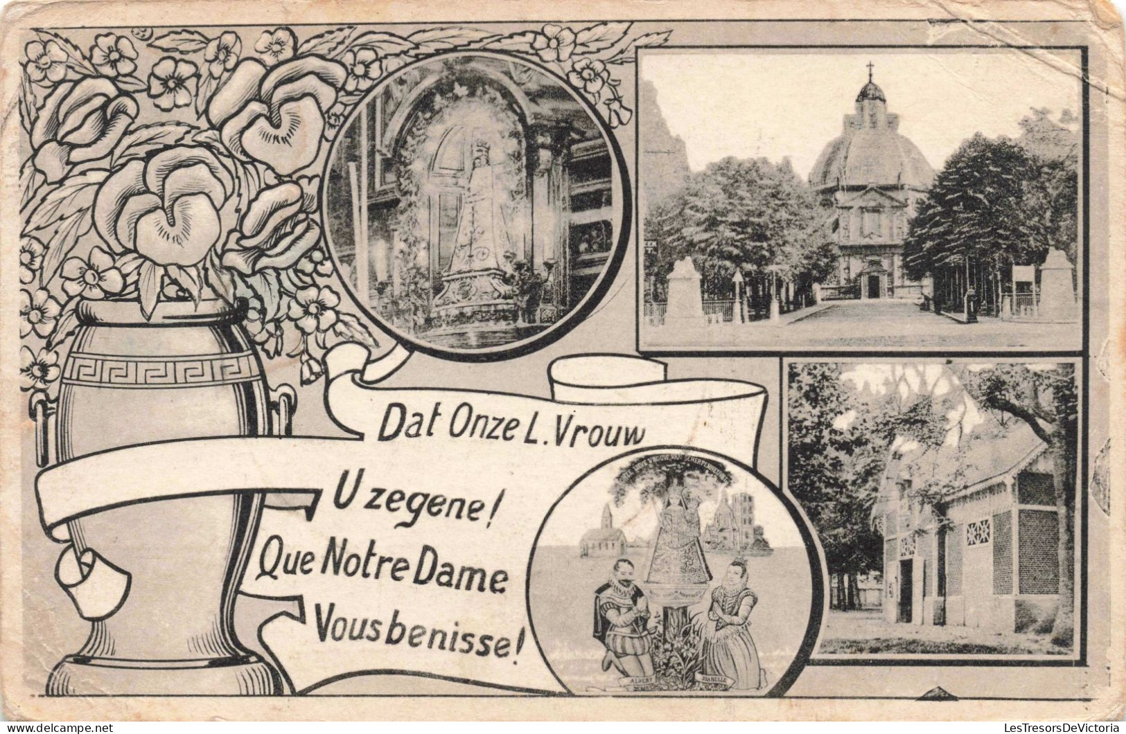 RELIGION - Christianisme - Que Notre Dame Vous Bénisse -  Carte Postale Ancienne - Kirchen Und Klöster