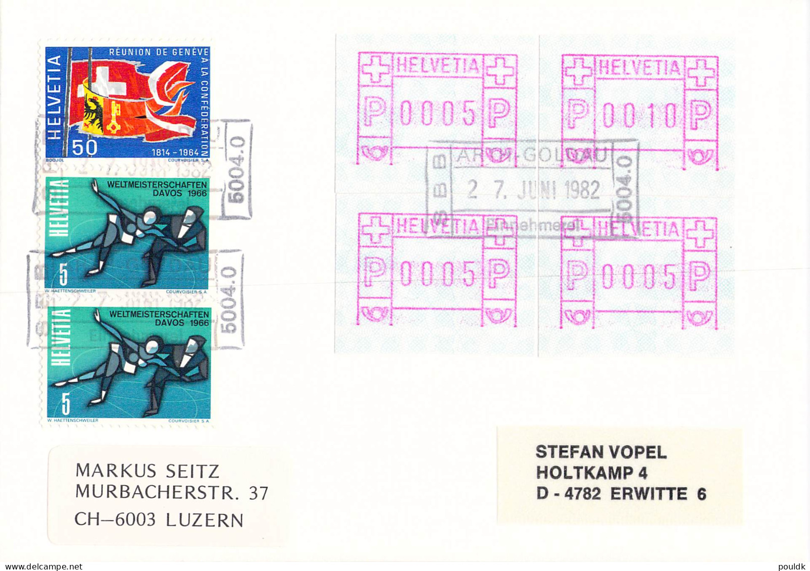 Switzerland Covers/FDC Franked With ATM - Many Errors. 25 Covers. Weight 0,150 Kg. Please Read Sales Conditions  - Automatenmarken [ATM]