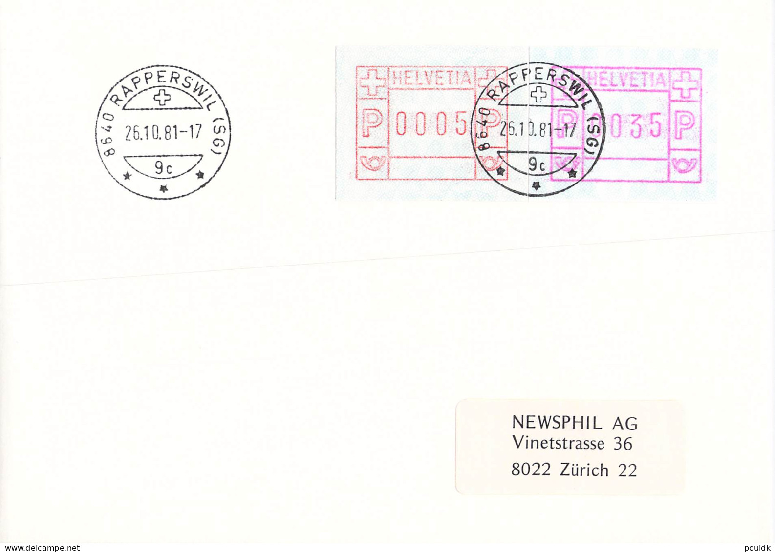 Switzerland covers/FDC franked with ATM - many errors. 25 covers. Weight 0,150 kg. Please read Sales Conditions 