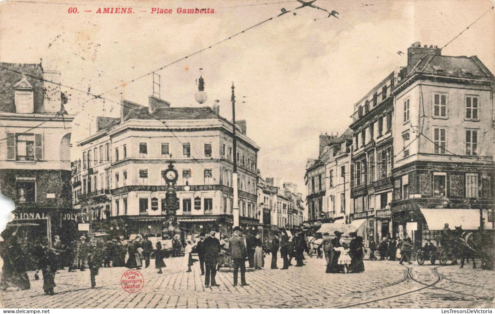 FRANCE - Amiens - Place Gambetta - Animé  - Carte Postale Ancienne - Amiens