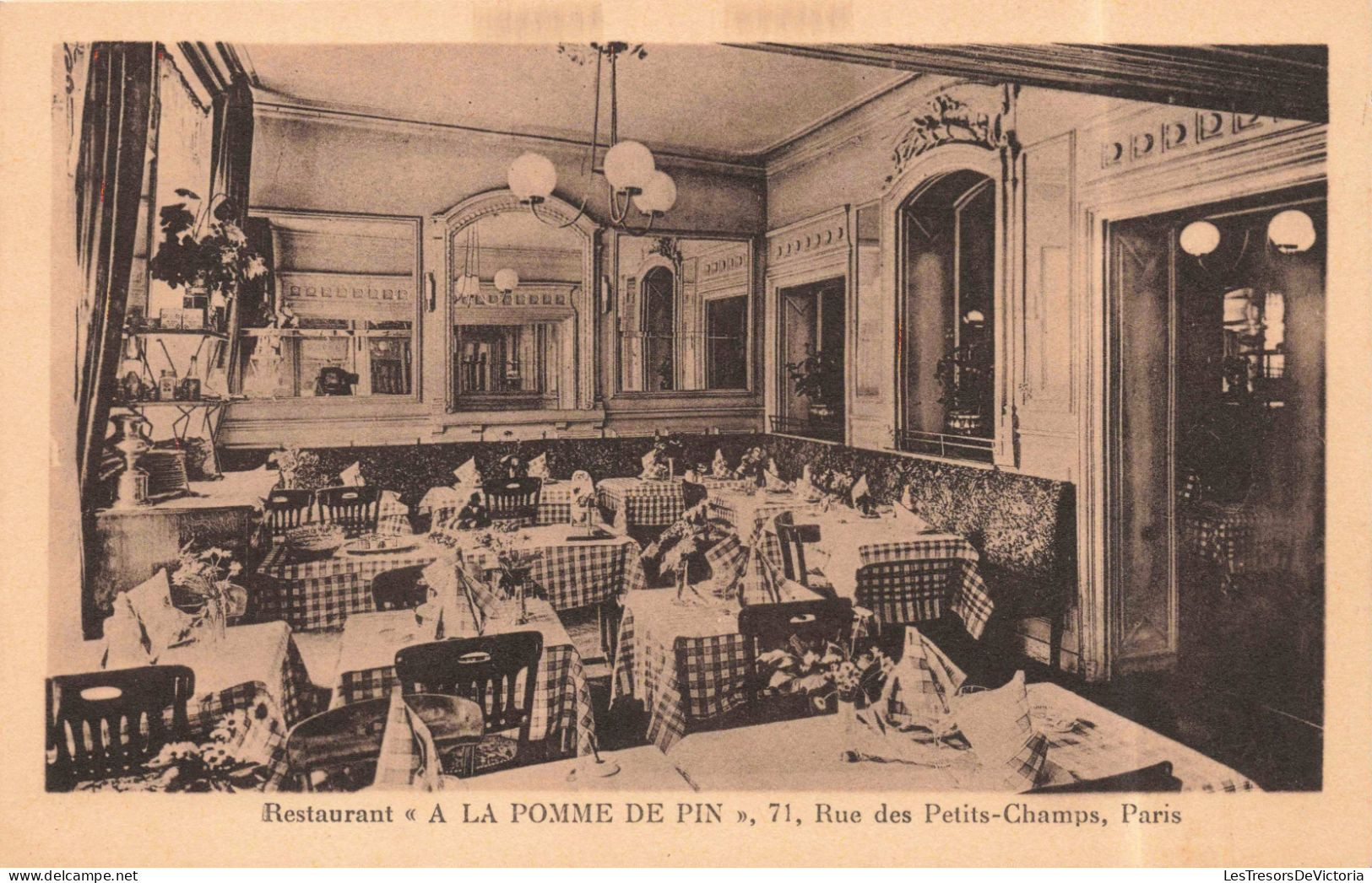 FRANCE - Paris - Restaurant A La Pommer De Pin - Rue Des Petits Champs - Carte Postale Ancienne - Champs-Elysées