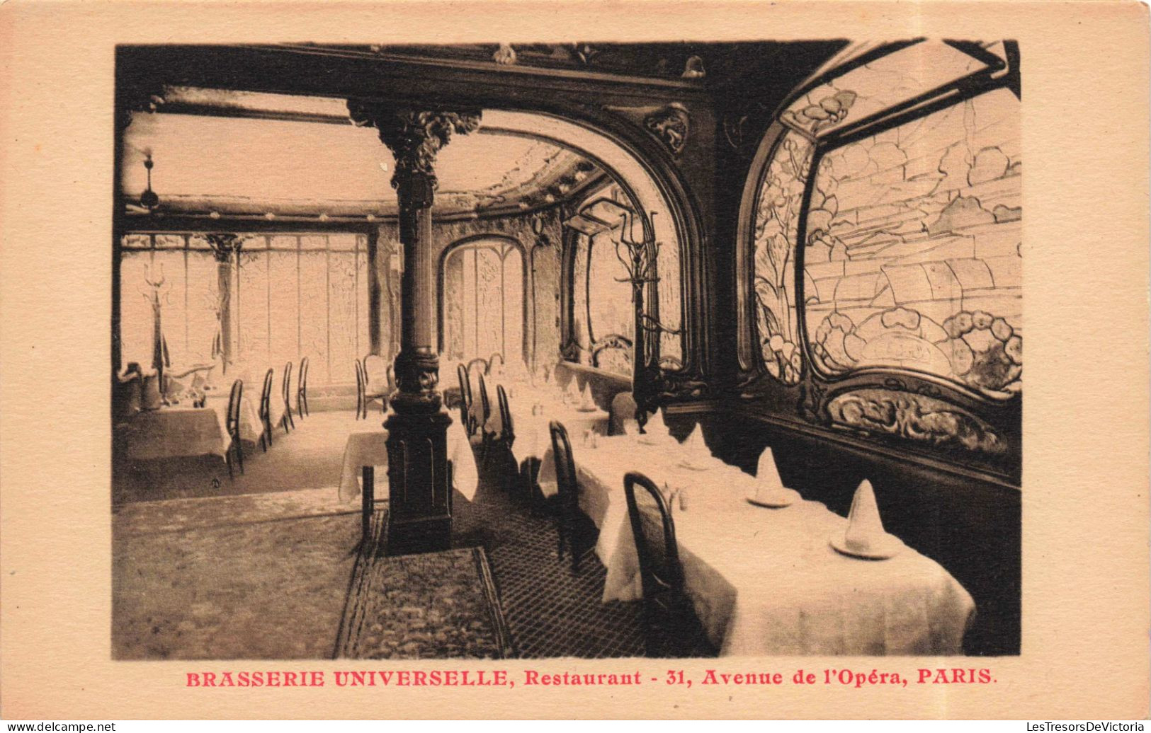 FRANCE - Paris - Brasserie Universelle - Restaurant - Avenue De L'Opéra -  Carte Postale Ancienne - Cafés, Hotels, Restaurants