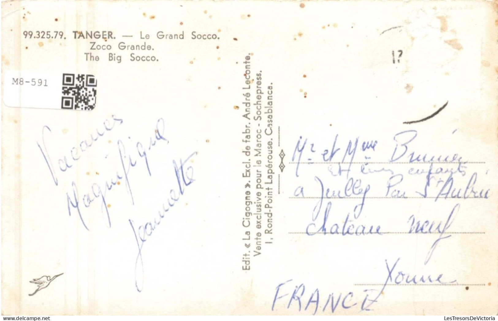MAROC - Tancer - Le Grand Socco - Animé -  Carte Postale Ancienne - Tanger