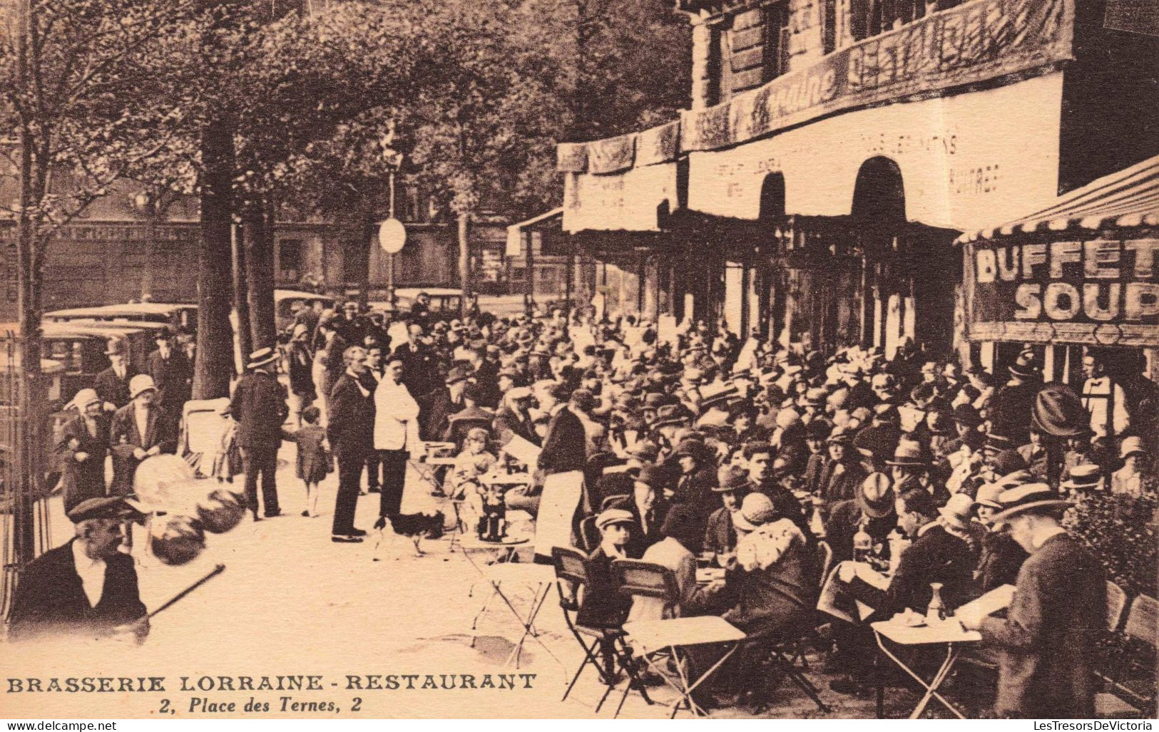 FRANCE - Paris - Brasserie Lorraine Restaurant - Place Des Ternes  - Animé - Carte Postale Ancienne - Cafés, Hotels, Restaurants