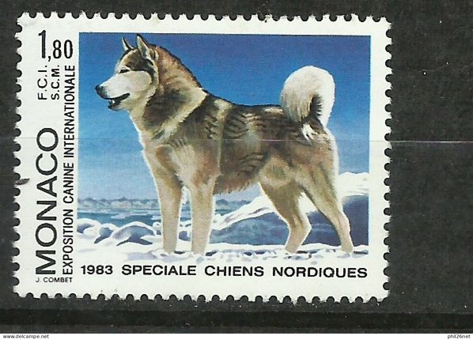 Monaco N°1367  Alaskan Malamut   Chiens Polaires      Neuf   *  *    B/TB     Voir Scans       Soldé ! ! ! - Fauna ártica