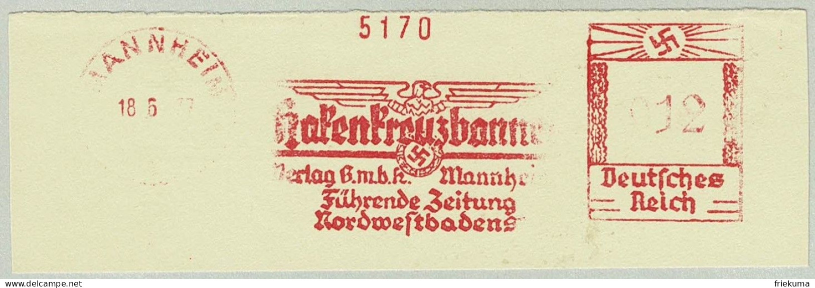 Deutsches Reich 1937, Freistempel / EMA / Meterstamp Mannheim - Guerre Mondiale (Seconde)