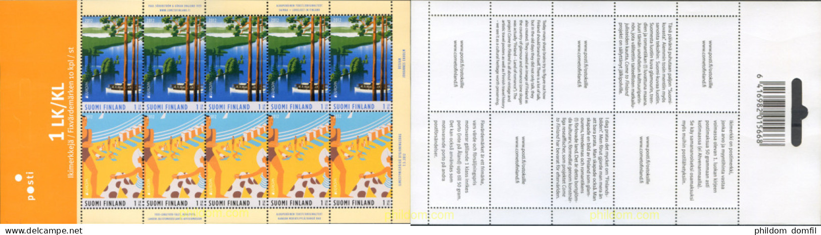 276245 MNH FINLANDIA 2012 EUROPA CEPT 2012 - TURISMO - Unused Stamps