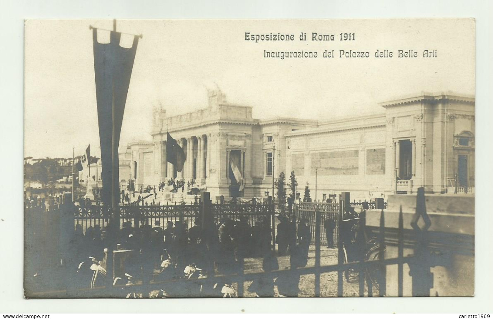 ESPOSIZIONE DI ROMA 1911 - INAUGURAZIONE DEL PALAZZO DELLE BELLE ARTI - NV FP - Tentoonstellingen