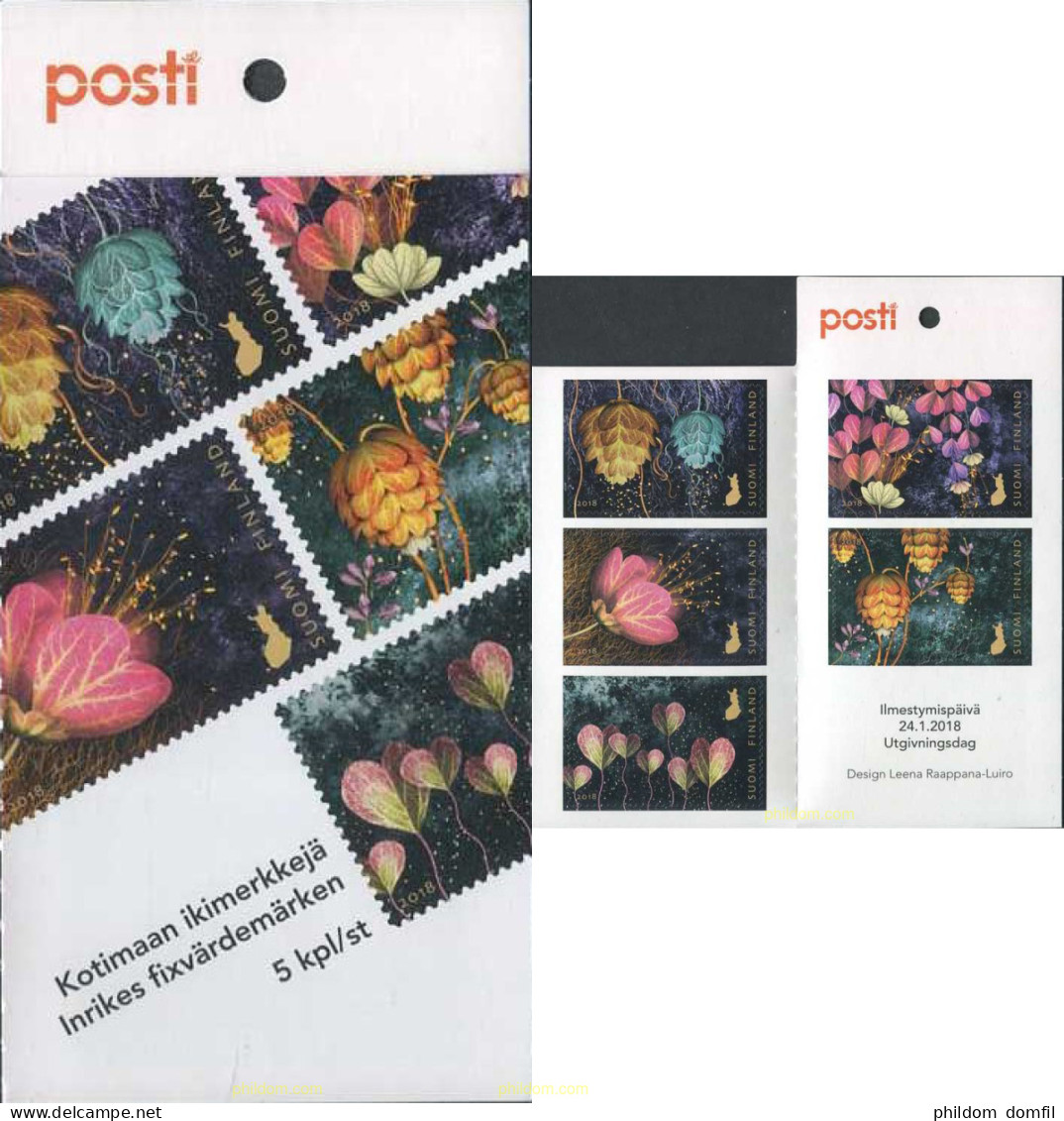 599168 MNH FINLANDIA 2018 FLORES - Unused Stamps