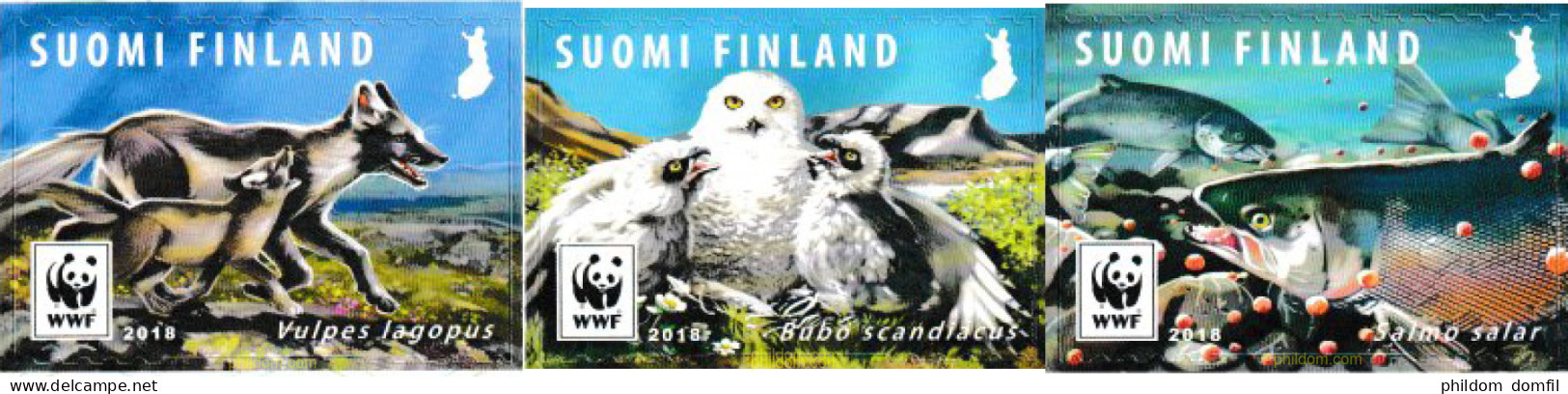 604088 MNH FINLANDIA 2018 ANIMALES PROTEGIDOS - Ungebraucht
