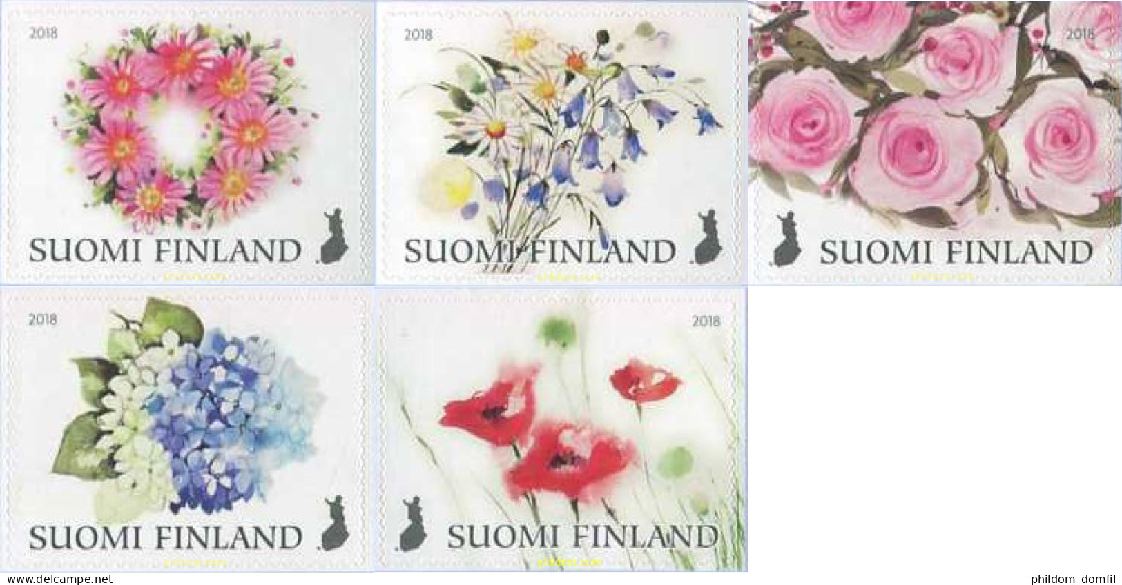 608904 MNH FINLANDIA 2018 FLORES - Unused Stamps