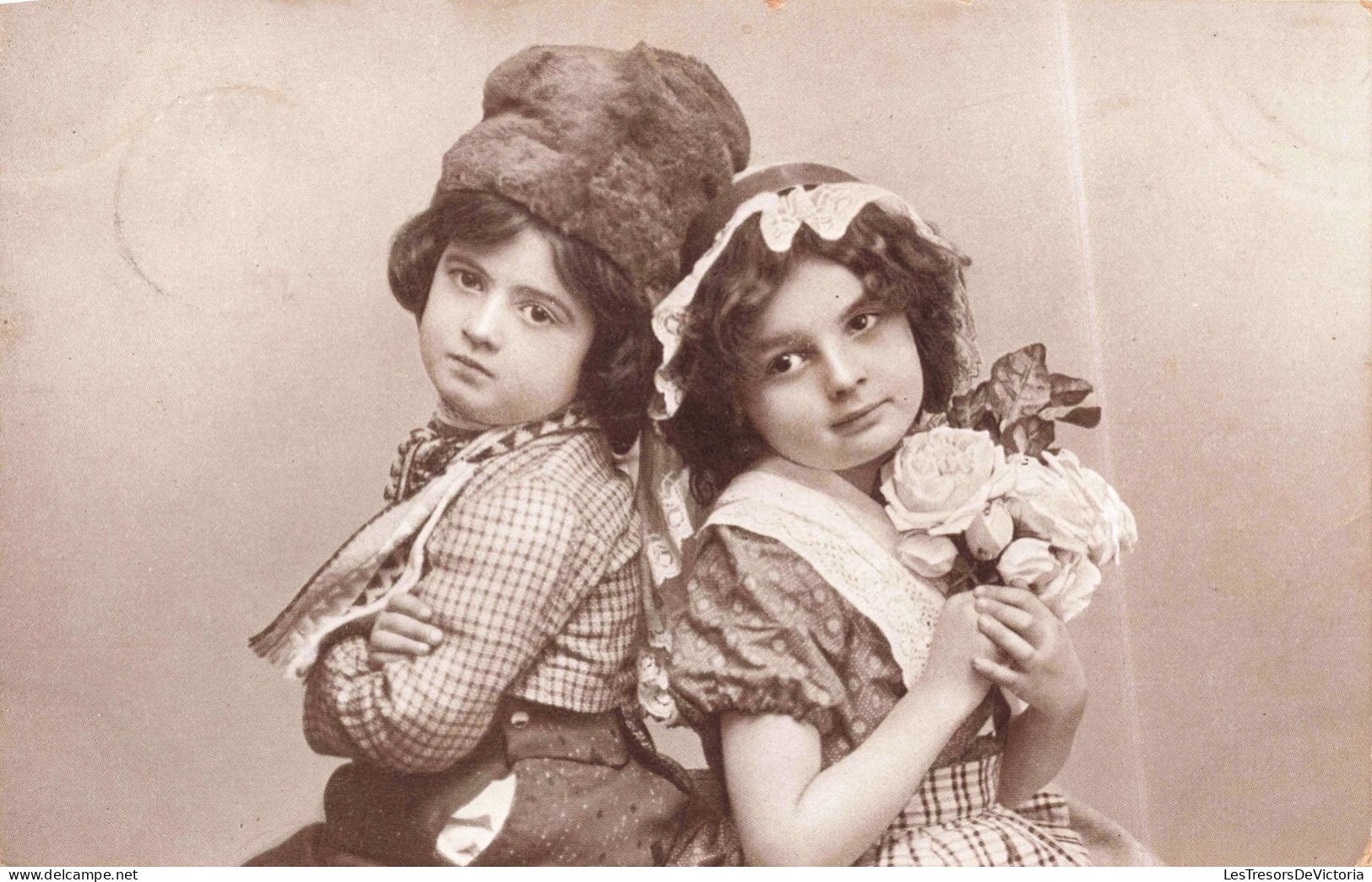 PHOTOGRAPHIE - Enfants - Portrait - Carte Postale Ancienne - Photographs