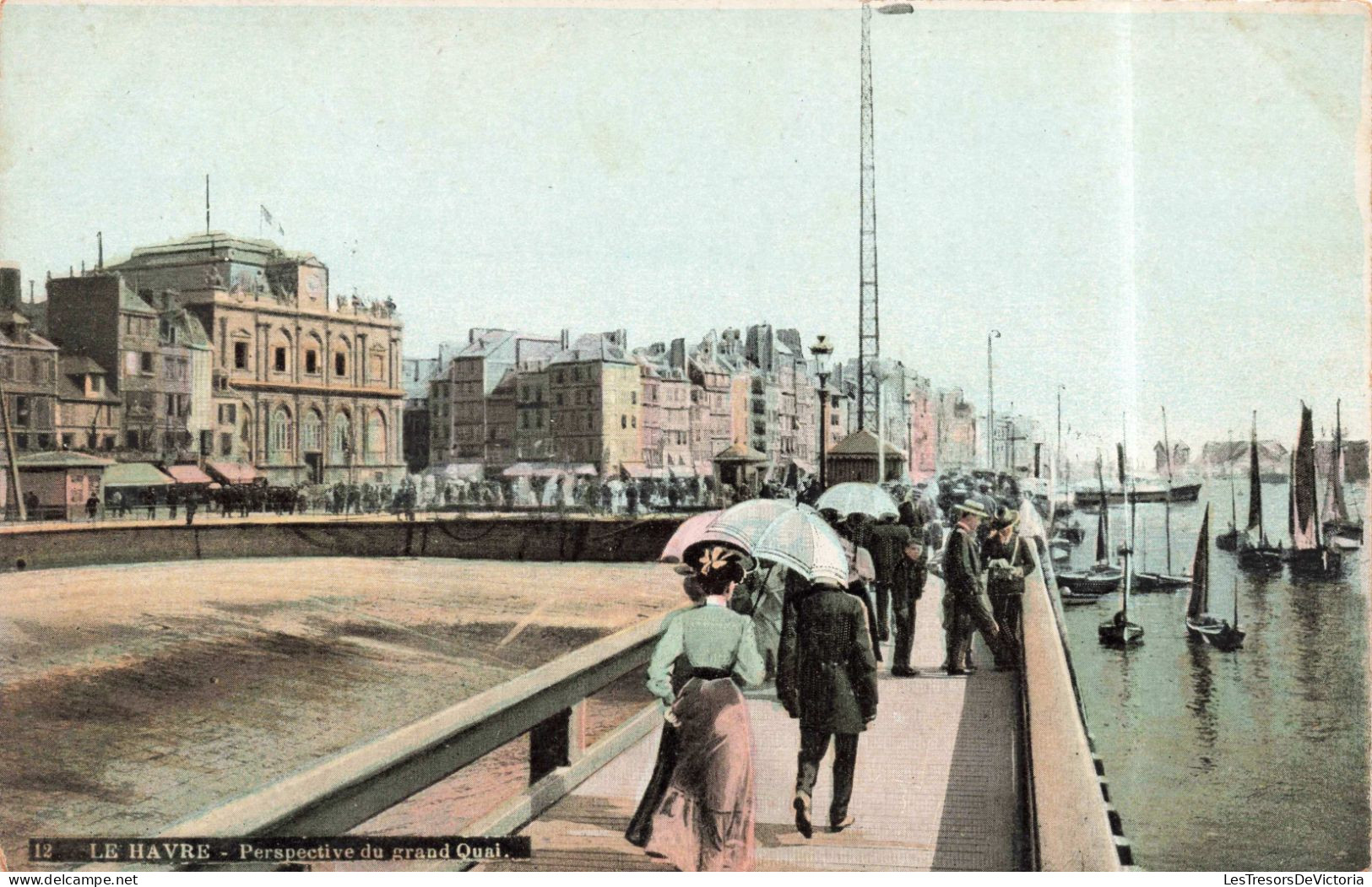 FRANCE - Le Havre - Perspective Du Grand Quai - Colorisé - Carte Postale Ancienne - Port