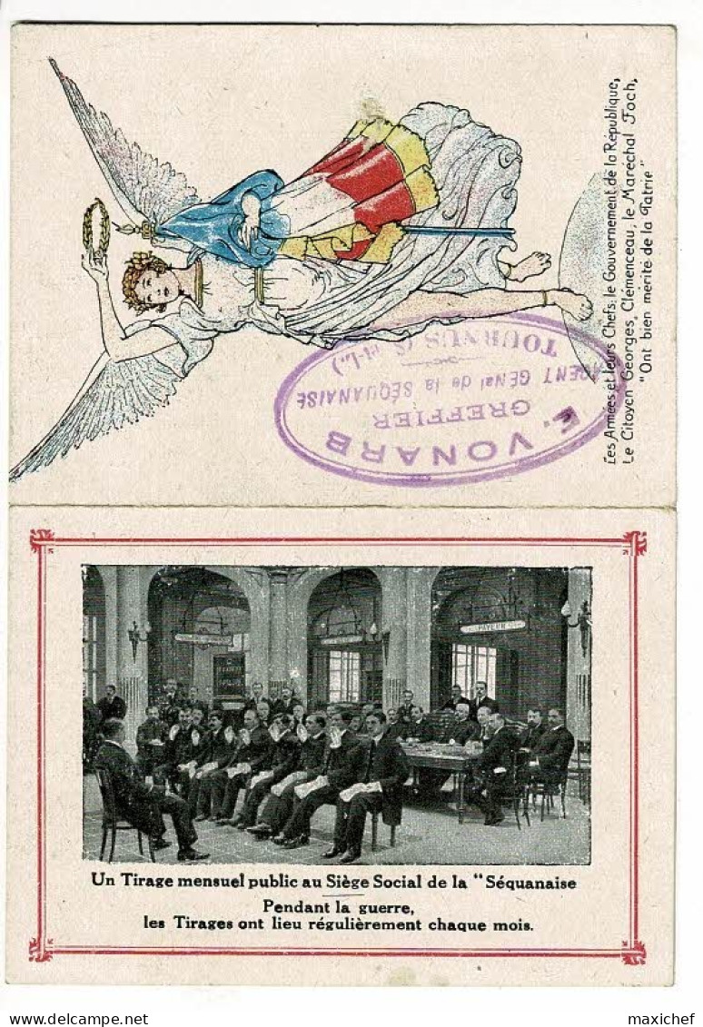 Calendrier De Poche, Offert à Nos Soldats Par La Séquanaise, Photo Tirage Mensuel - E Vonarb, Greffier & Agent Tournus - Tamaño Pequeño : 1901-20