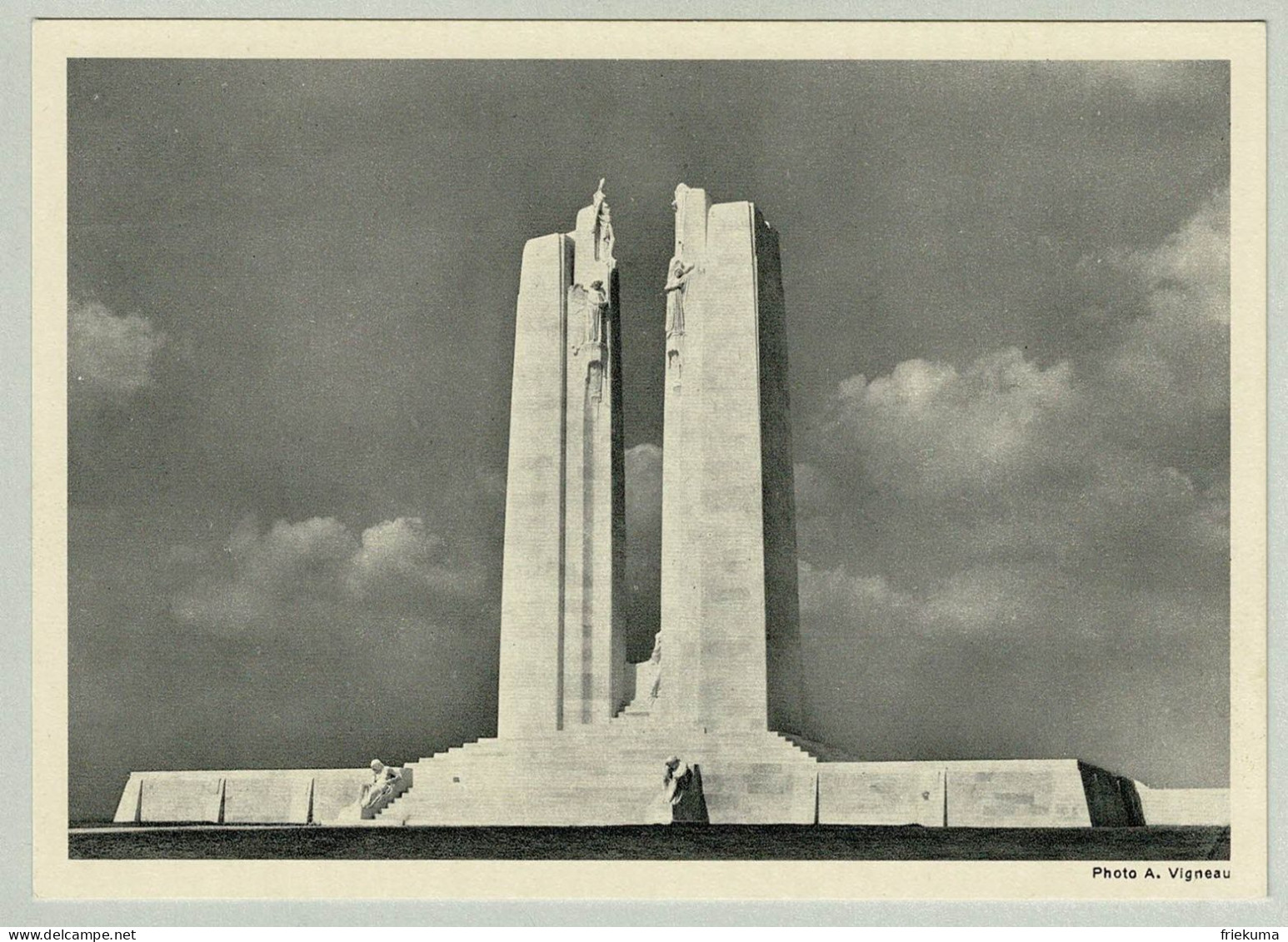 Frankreich / France 1936, Ganzsachen-Karte Mémorial Canadien / Canadian Memorial Vimy - Guerre Mondiale (Première)