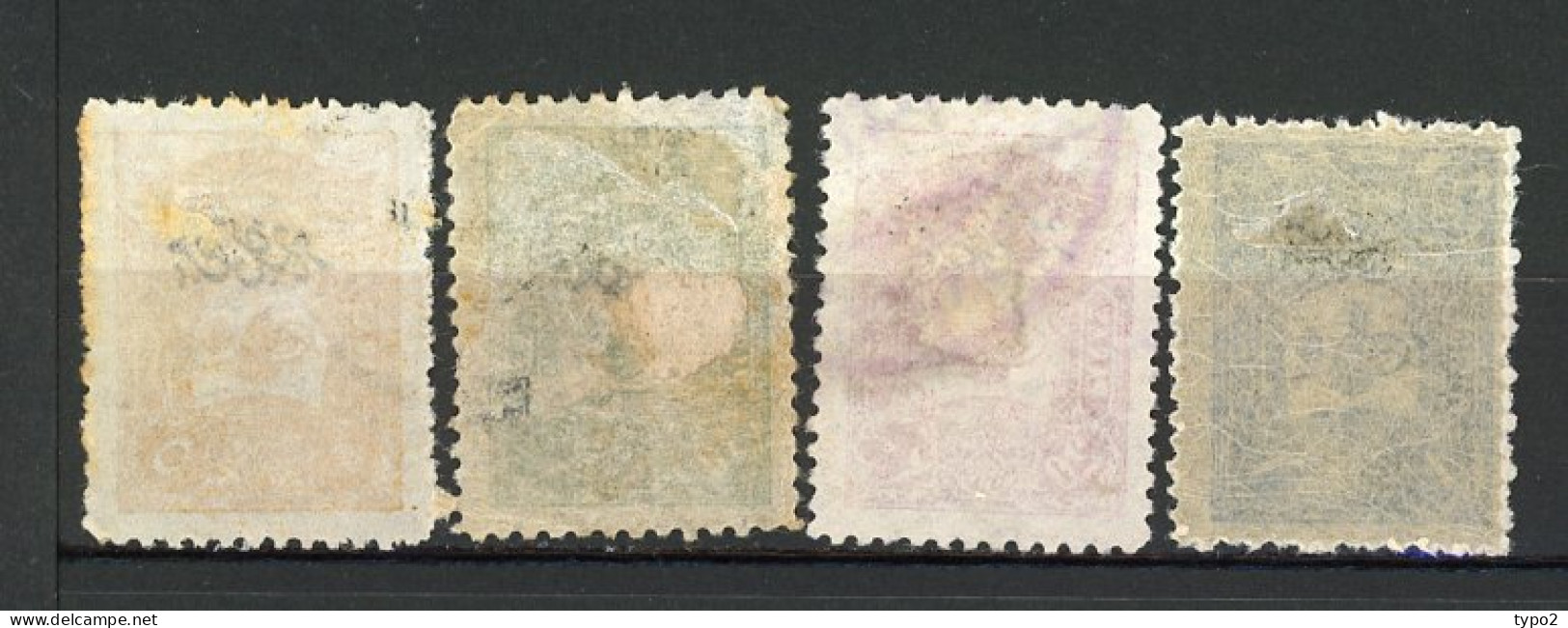 TURQ. -JOURNAUX  Yv. N° 29 à 31 (o) , 32 *  5pa à 1pi Cote 5,25 Euro BE   2 Scans - Newspaper Stamps